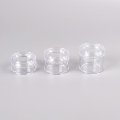 China Personal Care 3g 5g 10g 15g 20g Plain Empty PS Cream Jar Cosmetic Jars With Lid for sale