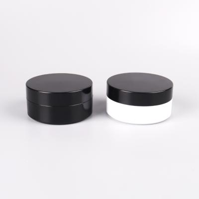 China High quality personal care 100g pp plastic cosmetic cream jars single wall containers with lids for sale