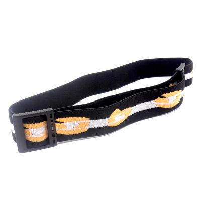 China Viable Customized Printed Adjustable Headlamp Band Elastic Strap With Elastic Strap for sale