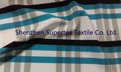 China Polyester-Popelin-elastisches Ausdehnungs-Gewebe mit ganz vorbei Papierdruck zu verkaufen