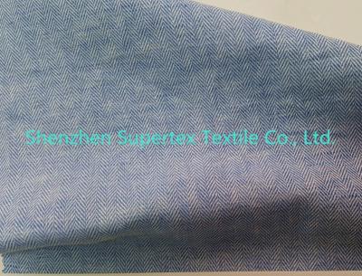 China 16S 14L 185GSM Interweave Cotton Linen Herringbone Yarn Dyed Anti-slipping Finish for sale