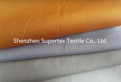 China Cotton interweave Poplin Ramie Linen Fabric / Twill  in Solid Dyed for sale