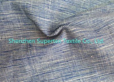 China Cotton Soft Linen Fabric Wholesale 2 Tone Slub In Yarn Dyed 220GSM for sale