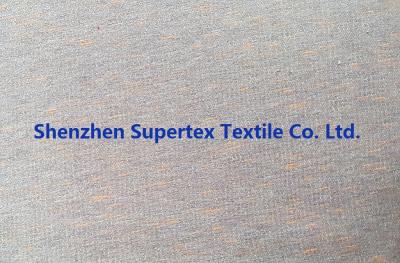 China French Terry Backside Brushed Men'S Clothing Fabric Grey Neon Orange Yarns Print for sale