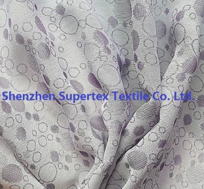 China Dobby Dots 100% Polyester Chiffon Fabric Purple in Yarn Dyed for sale