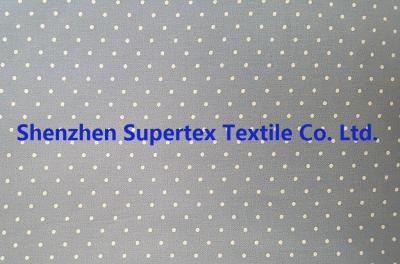 China Cotton Twill Dot Print Elastic Stretch Fabric 32S 40D 180GSM for sale