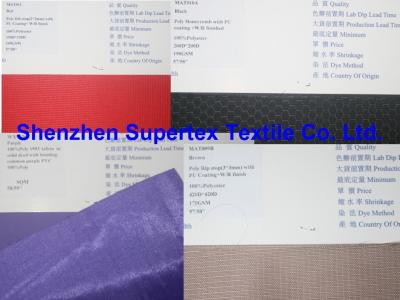 Chine Tissu enduit respirable PU/PVC 600D 420D 200D 150D W/R d'Oxford Ribstop de polyester de sacs à dos à vendre