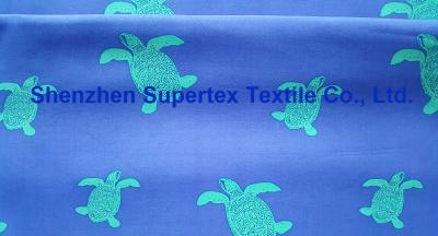 China Gewebe-Polyester-Twill Microfiber-Pfirsich AOP-Druck der Strandkleidungs-118GSM zu verkaufen