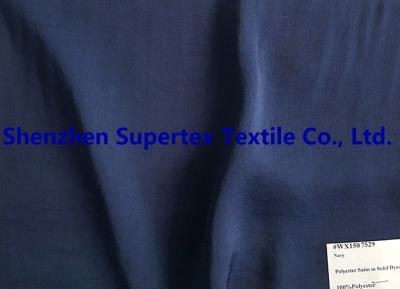 Chine Satin composé de filament de polyester en solide teint avec Handfeel plus doux à vendre