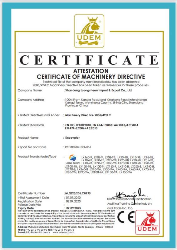 CE - Shandong Loongsheen Import & Export Co., Ltd.