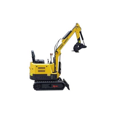 China Hotels 0.8 Ton Small Bucket Type Mini Digger Excavators Machine For Garden for sale