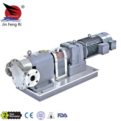 China Sanitary Stainless Steel Sanitary High Viscosity Positive Gear Lobe Rotor Pump for sale