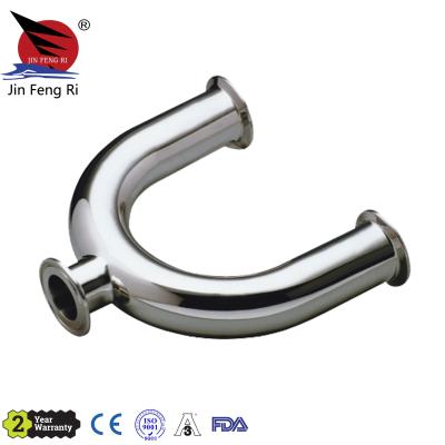 China 304 or 316L Stainless Steel Sanitary Mirror 3A/SMS/DIN STD SS304 SS316L Flange Tee Pipe Fitting for sale