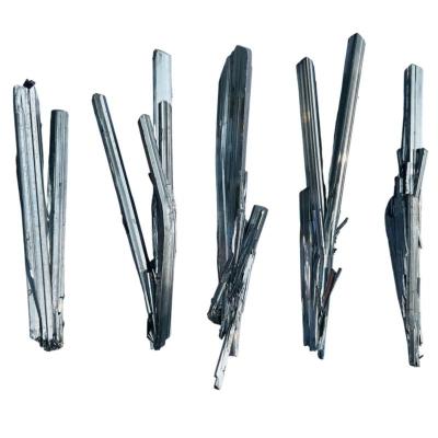 China Europe Wholesale Natural Stibnite Raw Specimen High Quality Shine Stibnite Rough Stone Mineral for sale