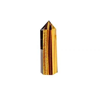 China Europe New Arrival High Quality Tiger Eye Stone Points Healing Stones Tower Gemstone Crystal Wand for sale