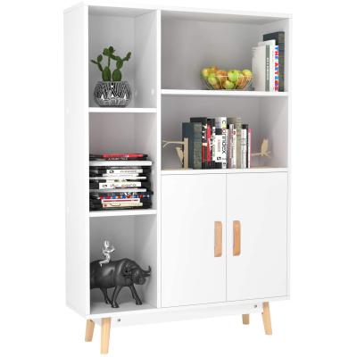 China Customized Modern White Height And Color Wooden Book Cabinet For Home And Kidroom for sale