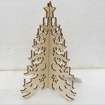 China Wooden Paulownia Holiday Decoration Christmas Tree Indoor Decoration for sale