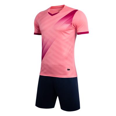 China Sets Wholesale Custom Sweat Quick Dry Suit Cheap Soccer Kids Suits Pink Soccer Uniforms Wholesale Los Angeles Soccer Uniforms for sale