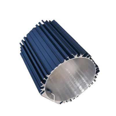 China Decorations 5 Axis CNC Machining Customized Dovetail Aluminum Extrusion Profile , OEM Blue Anodized Oval Aluminum Extrusion Housing for sale