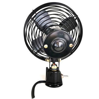 China Large Truck 12V24V Silent Electric Forklift Car Fan Low Noise Vehicle Mounted High Power Strong Refrigeration Fan 6 Inch Fan For Truck for sale