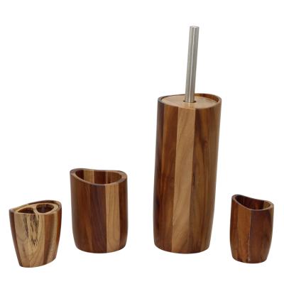 China Sustainable BX Group New Design Of Log Bathroom Accessories Set For Hotel for sale