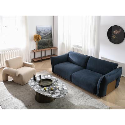 China European luxury leather l shape cheer Canton Holland velvet fabric leisure living room Customizabld modern furniture sofa set for sale