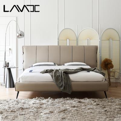 China Customize elegent bed designer modern solid wood HOT sale furniture single bed headboard platform bed frame royal antique queen for sale