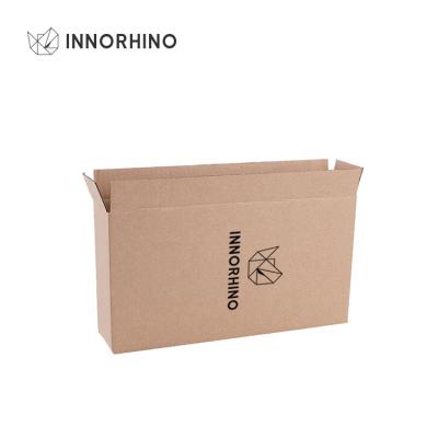 China Handmade Side Load Corrugated Shipping Boxes Cardboard Paper Custom Logo for sale