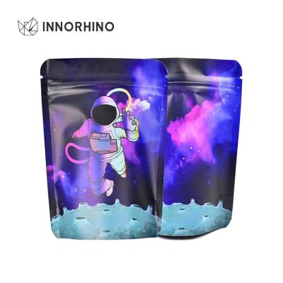 China Security Digitally Printed White CR Mylar Bags Resealable Child Resistant Zipper Stand Kids Resistant ASTM Tote Ziplock for sale