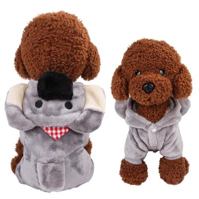 China New Autumn/Winter Viable Quadruped Pet Clothes Coral Fleece Cartoon Pet Costume Puppy Apparel Dog Clothes for sale