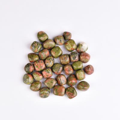 China China Wholesale High Quality Natural Unakite Tumbled Stone Crystals Tumbled Stones Crystals Healing Stones for sale