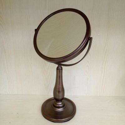 China Hotel Bathroom Decoration Classic Design Style Chrome Plating Cosmetic European Two Way Mirror for sale