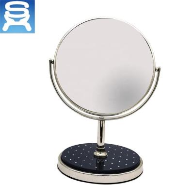 China High quality luxury double sides stainless steel rust proof enlarging cosmetic vanity mirror desk mirror for sale