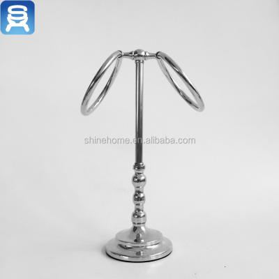 China Heater Hot Sale Bathroom Hardware Metal Hotel Table Position Towel Rack Accessory Towel Rack Chrome Plated for sale