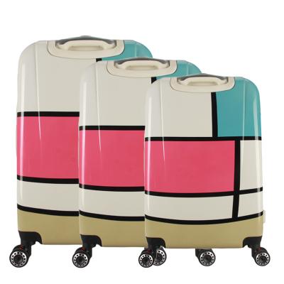 China High Quality PC Travel Suitcase Set Luggage To Customize Printing Pattern Kids Suitcases Pieces Luggage Set for sale