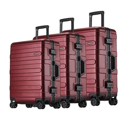 China ABS RS1839L Double Wheel Beauty Suitcase Trolley Luggage Set Red Vintage Mount Vintage Luggage Sets 24 Filter for sale