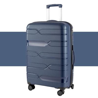 China Low MOQ PP Ready To Ship Cheap High Quality Hard Shell PP Luggage Sets Durable PP Suitcase for sale