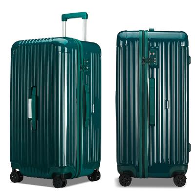 China Hot Selling ABS Large Capacity Luggage Travel Bags Candy Color 32 Inch Carry On Suitcase Sets for sale