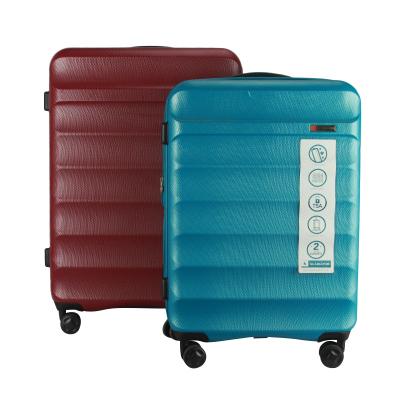 China Lightweight ABS+PC Wholesale Convenience Designer Travel Business Luggage Sets On Wheels With Lock for sale