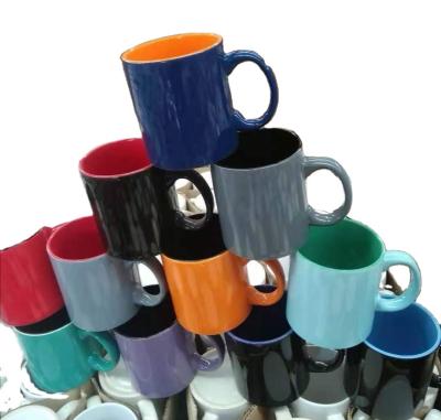 China Disposable Colored Porcelain Stock Mug 16/11/20 Ounce China Tea Coffee Mug for sale