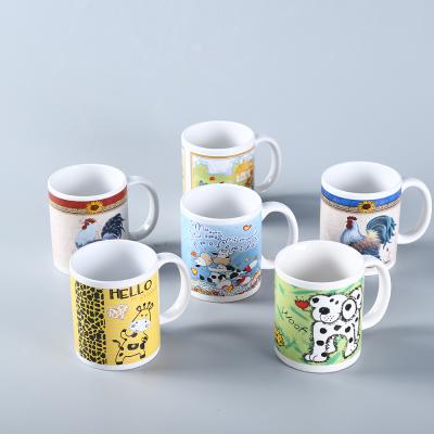 China Viable Wholesale Custom White 11oz Blank Mugs Travel Coffee Mug Sublimation Mugs Ceramic Coating for sale