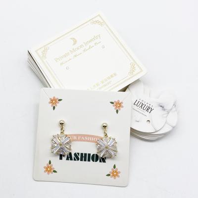 China 2021 Hot Sale Custom Necklace Earring Cards With Logo Jewelry Cards Earrings And Necklaces Custom for sale