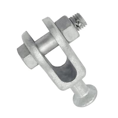 China 70-320 KN Overhead Hot Dip Galvanized Steel Ball Eye QS TYPE Forged Steel Clevis Eye Insulator End Fittings for sale