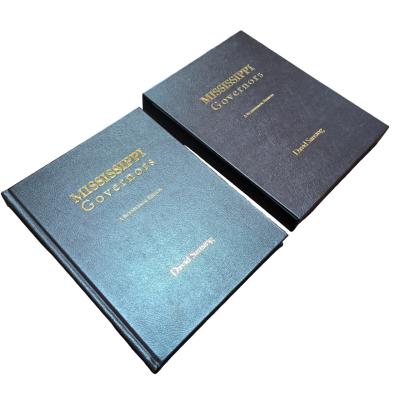 China Mississippi Governors | PU Hardcover Catalogue Book with PU Case for Collection and Aesthetic Admiration for sale