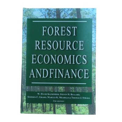 China Forest Resource Economics And Finance 1C/1C Offset Printing Textbook For 1000 Print Quantity for sale