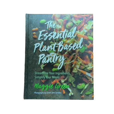 China De essentiële plantaardige pantry Custom Cookbook Printing met levendige CMYK kleuren en matte laminaat afwerking Te koop