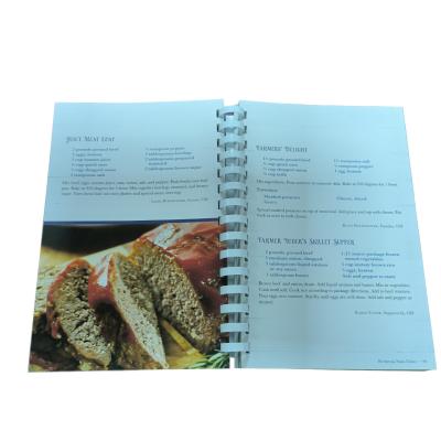 China Boerderijfavorieten Kookboek voor de kookkunstCustom Recept Catalogus Printing met Custom Design Plastic Comb Binding CMYK Printing Color Te koop