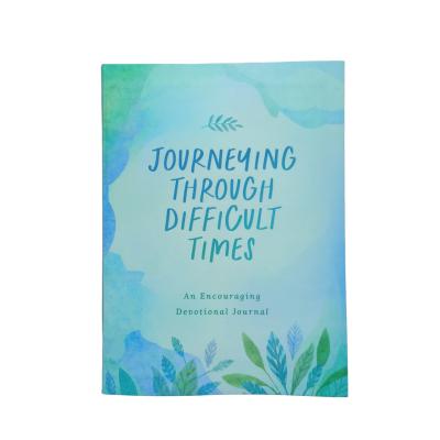 China Journeying Through Difficult Times Softcover Christian Journal With Matte Lamination And Spot UV And 2c Pages for sale