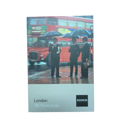 China Magnum London 36 Postcards Professional 0.42mm Glossy Art Paper 4C/0C Postcards Printed With Box And Tray for sale