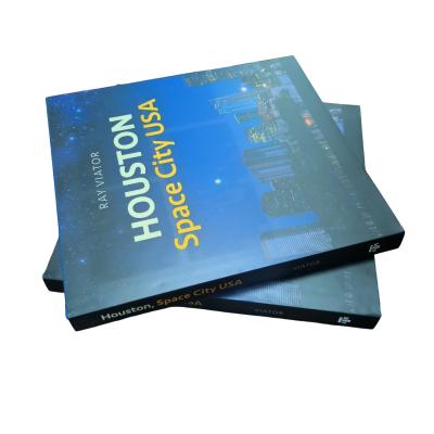 China Houston Space City USA | Professional Hardcover Art Book Printing With Glossy Inner Pages And Matte Laminated Cover for sale